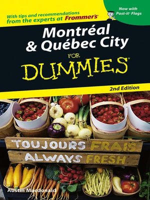 cover image of Montreal & Quebec City For Dummies